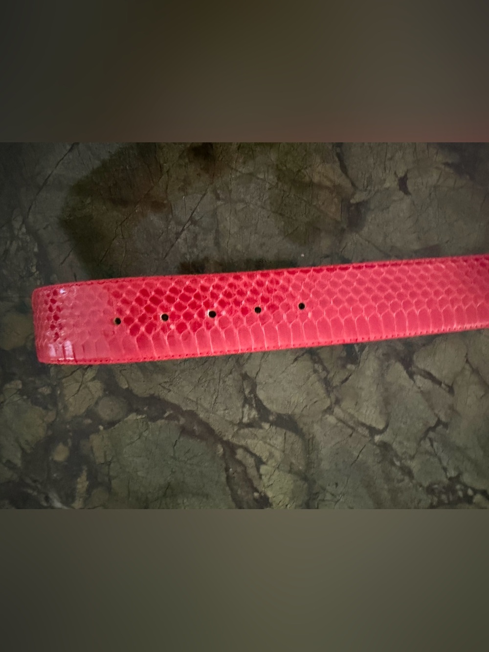 Morgan Taylor Red Python Belt M - Picture 3 of 6